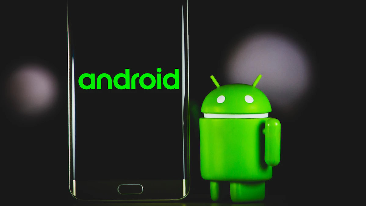 Black Samsung Android phone lying beside an iPhone in a green frog case, ready for a data transfer