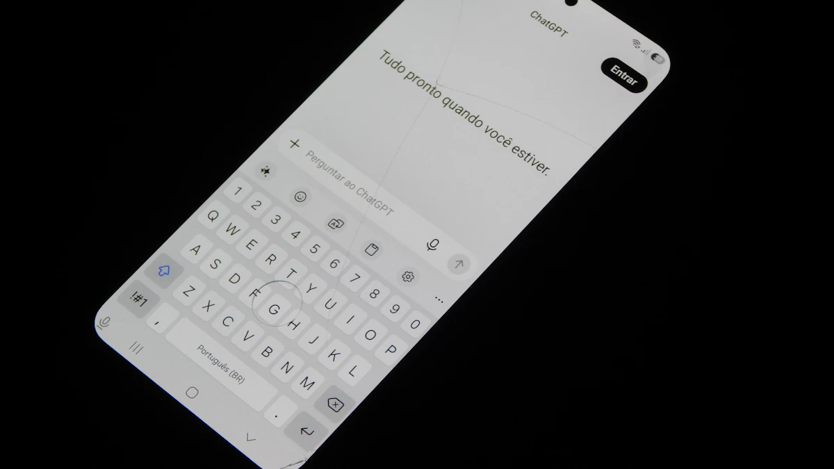 Smartphone screen showing an AI chat interface and keyboard, like the proactive assistant in the new Claude Duet app