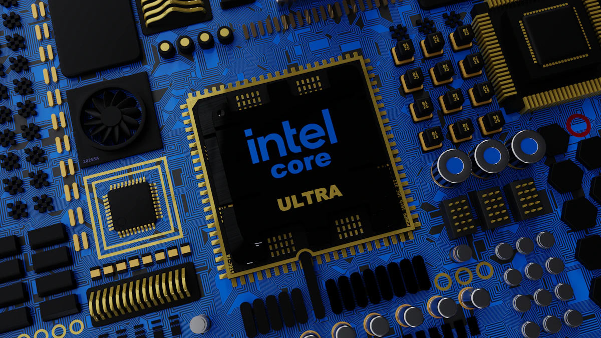 Close up of an Intel Core processor chip, the PC business behind Intel's weaker fourth quarter outlook