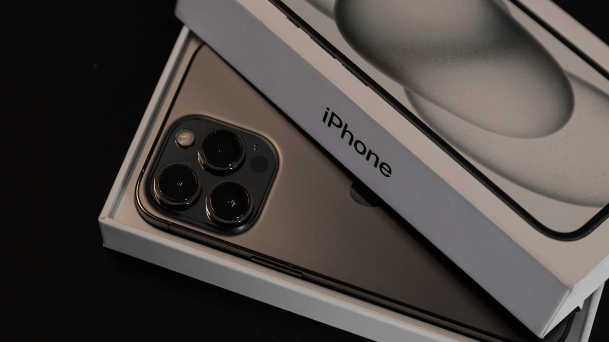An iPhone 11 Pro sitting in its box on a table, the kind of used phone to inspect before buying refurbished